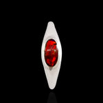 Oval Domed Inlay Ring - Mainland Silver