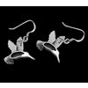 Hummingbird in Flight Earrings - Mainland Silver