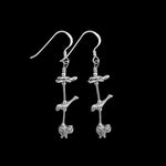 925 Sterling Silver Native American Inspired Fetish Earrings, Bear, Roadrunner, Turtle, Frog, Two sizes available
