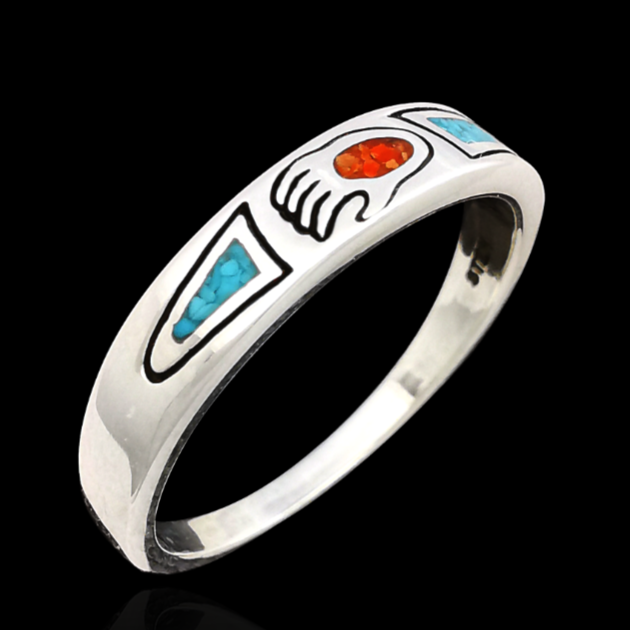 Native Bear Paw Ring - Mainland Silver