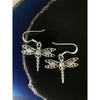 Sterling Silver Dragonfly dangle earrings