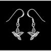 Sterling Silver Flying Bird Dangle Earrings