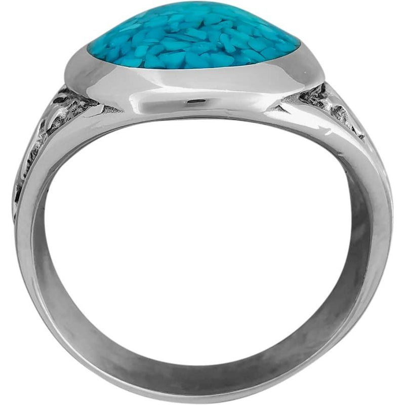 Kokopelli Turquoise Ring • 925 Silver • Navajo • Native American Handmade Jewelry