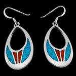 Crescent Oval Dangle Earrings