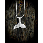 Sterling Silver Whale Tale Beach Ocean Pendant