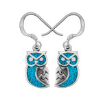 Great Horned Owl Earrings • 925 Sterling Silver • Nature-inspired Jewelry