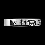 Bear Cuff Bracelet • 925 Sterling Silver • Navajo Handcrafted • Native American Jewelry