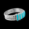 Lucy Shekya Zuni Ring • 925 Silver • Native American Handmade • Sleeping Beauty Turquoise