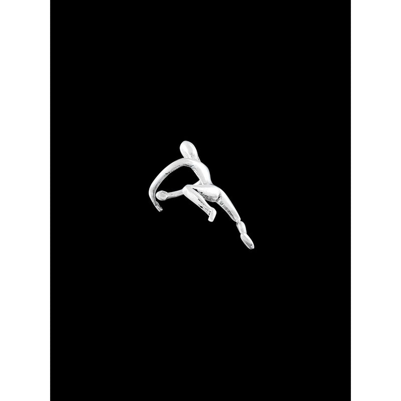 Sterling Silver Climbing Man Ear Cuff