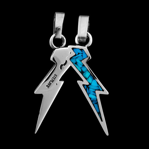 925 Sterling Silver Lightning Bolt Pendant, Zeus Pendant, Graduation Pendant, Lightning Pendant