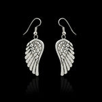 925 Sterling Silver Angel Earrings, Wings of an angel Earrings, Angel Wings Earrings, Wedding Earrings