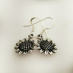 Sterling Silver Sunflower dangle earrings