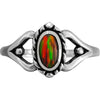 925 Sterling Silver Navajo Ring • Red Opal Gemstone • Handcrafted Statement Jewelry