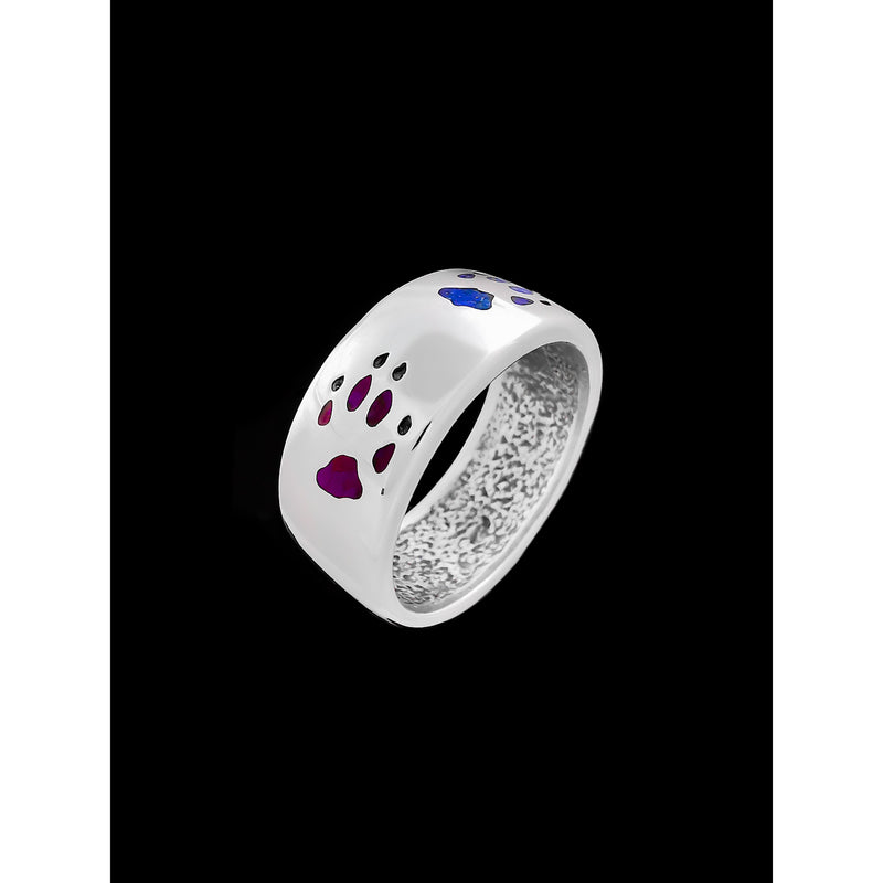 925 Sterling Silver Wolf Paw Ring • Navajo Handcrafted • Native American Jewelry