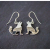 Howling Wolf Earrings • 925 Sterling Silver • Moon and Stars Design • Wolf Lover Jewelry