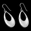 Crescent Oval Dangle Earrings