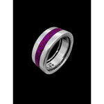 Sugilite Band Ring • Navajo Handcrafted • 925 Sterling Silver • Native American Wedding Band