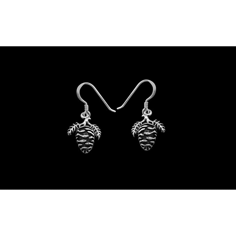 Pine Cones Earrings • 925 Sterling Silver • Handcrafted Nature Jewelry