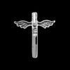 Cross Pendant, 925 Sterling Silver Pendant, Religious Pendant, Christ Pendant, Opal Cross Pendant, Angel Wing Pendant,