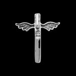 Cross Pendant, 925 Sterling Silver Pendant, Religious Pendant, Christ Pendant, Opal Cross Pendant, Angel Wing Pendant,