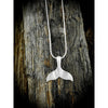 Sterling Silver Whale Tale Beach Ocean Pendant