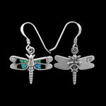 Insect Earrings • 925 Sterling Silver Navajo Earrings • Dragonfly Earrings