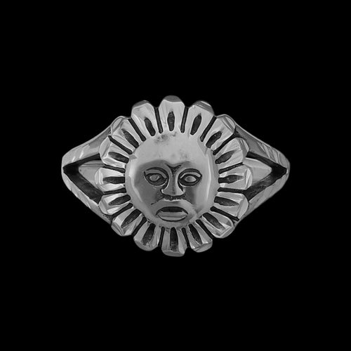 Sun Ring • Sunshine Design • 925 Sterling Silver • Navajo Handmade • New Mexico