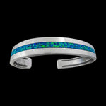 Navajo Bracelet, 925 Sterling Silver Bracelet, Cuff Bracelet, Native American, Blue Opal Silver Bracelet Cuff