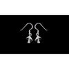 Sterling Silver Toadstool Mushroom Dangle Earrings - Unique and Whimsical