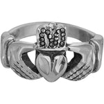 Diamond Cut Claddagh Promise Ring