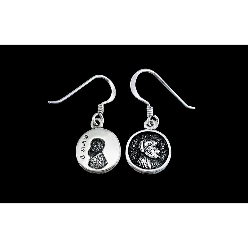 925 Sterling Silver Dog Earrings, Man's Best Friend Earrings, Puppy Earrings