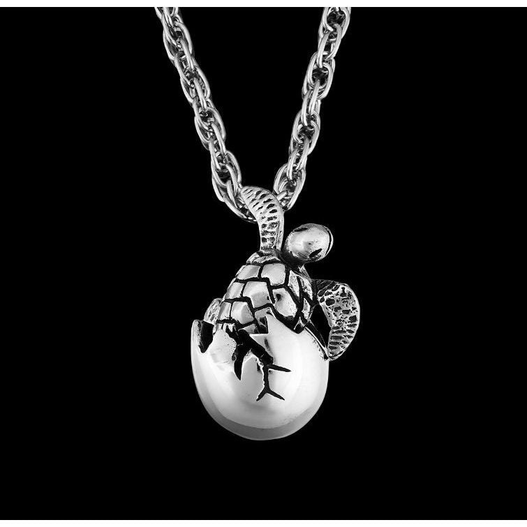 925 Sterling Silver Hatching Baby Turtle Pendant