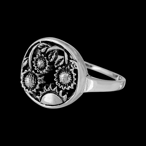 925 Sterling Silver Sunflowers in the Sun Ring (7)