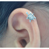 Sterling silver turtle earring cuff