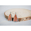 Christmas Tree Earrings • 925 Sterling Silver • Festive Holiday Jewelry