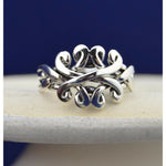 4 piece Sterling Silver Puzzle Ring in sizes 6, 7, 8, 9, 10