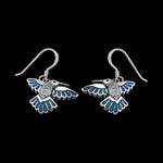 Hummingbird Earrings • 925 Sterling Silver • Navajo Handcrafted • Native American Jewelry