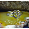 Beautiful sterling silver ring with ohm OM design