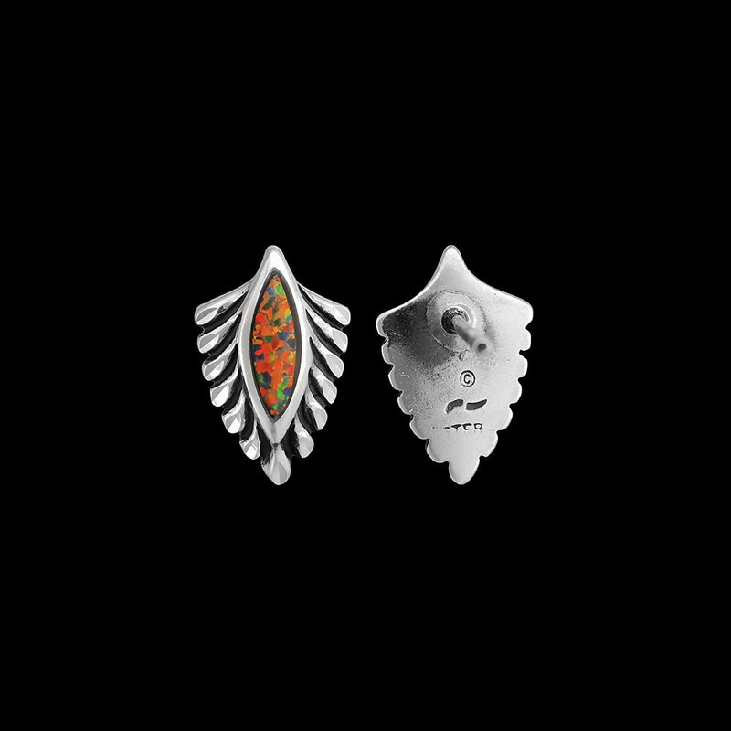 925 Sterling Silver Arrowhead Earrings, Opal Earrings, Spear Head Earrings, Navajo Earrings, Native Earrings