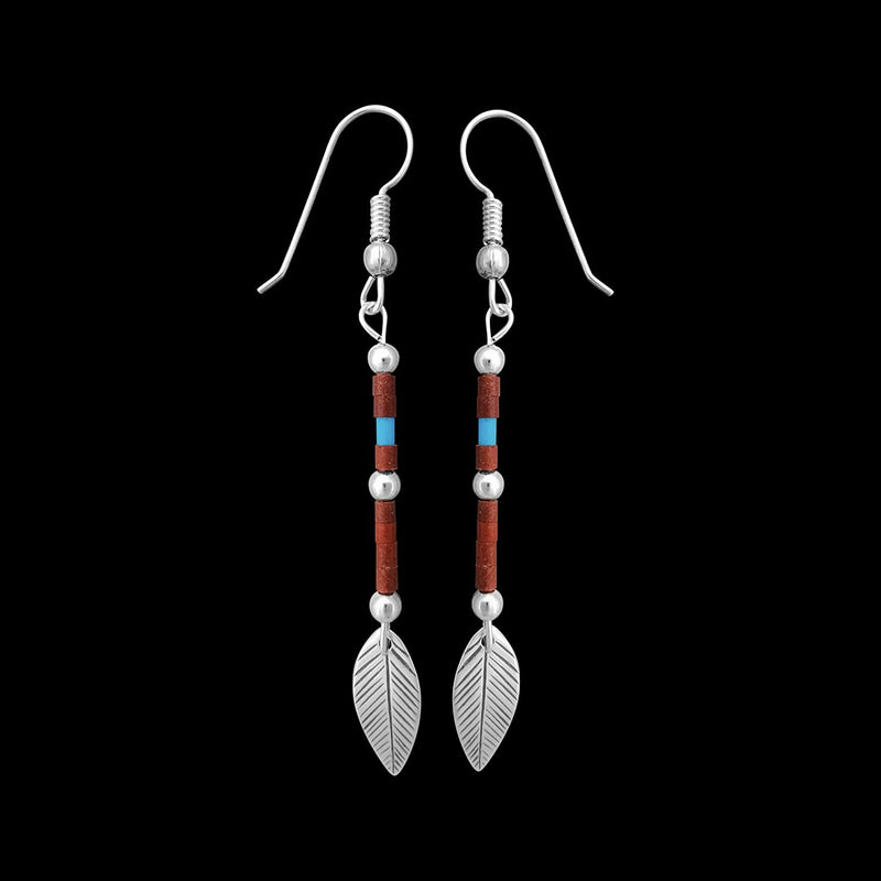 Vintage Earrings, Nand Strung Earrings, Navajo Earrings, Native American Earrings, Turquoise Earrings