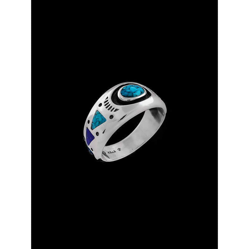 Sleeping Beauty Ring, 925 Sterling Silver Ring, Turquoise Ring, Southwestern