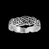 Size 5 -925 Sterling Silver Band Style Ring, Celtic Tribal Ring