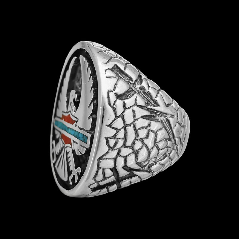 Harley Davidson Ring, 925 Sterling Silver Ring, Navajo Ring, Native American Handmade Jewelry, Huntington Beach Motorcycles