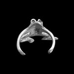 Stunning sterling silver frog cuff earring