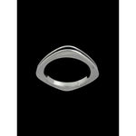 Square Band Ring • 925 Sterling Silver • Navajo Artisan Craftsmanship • Black