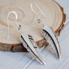 Bird Feather Earrings • 925 Sterling Silver • Nature Inspired Design • Boho Chic Style