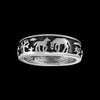 Horse Band Ring • Native American Inspired • Sterling Silver • Navajo Handcrafted