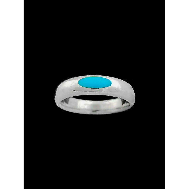 Statement Fashion Ring • 925 Sterling Silver • Turquoise • Size 10