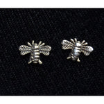 Sterling Silver Bumble Honey Bee stud post earrings