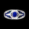 Native American Handmade Ring - Southwest Style - Lapis Lazuli and Mixed Gemstones - Size 17